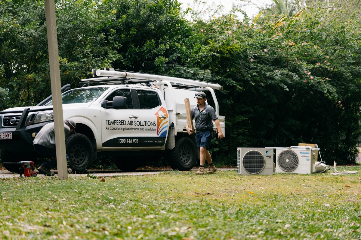Air conditioning installation work