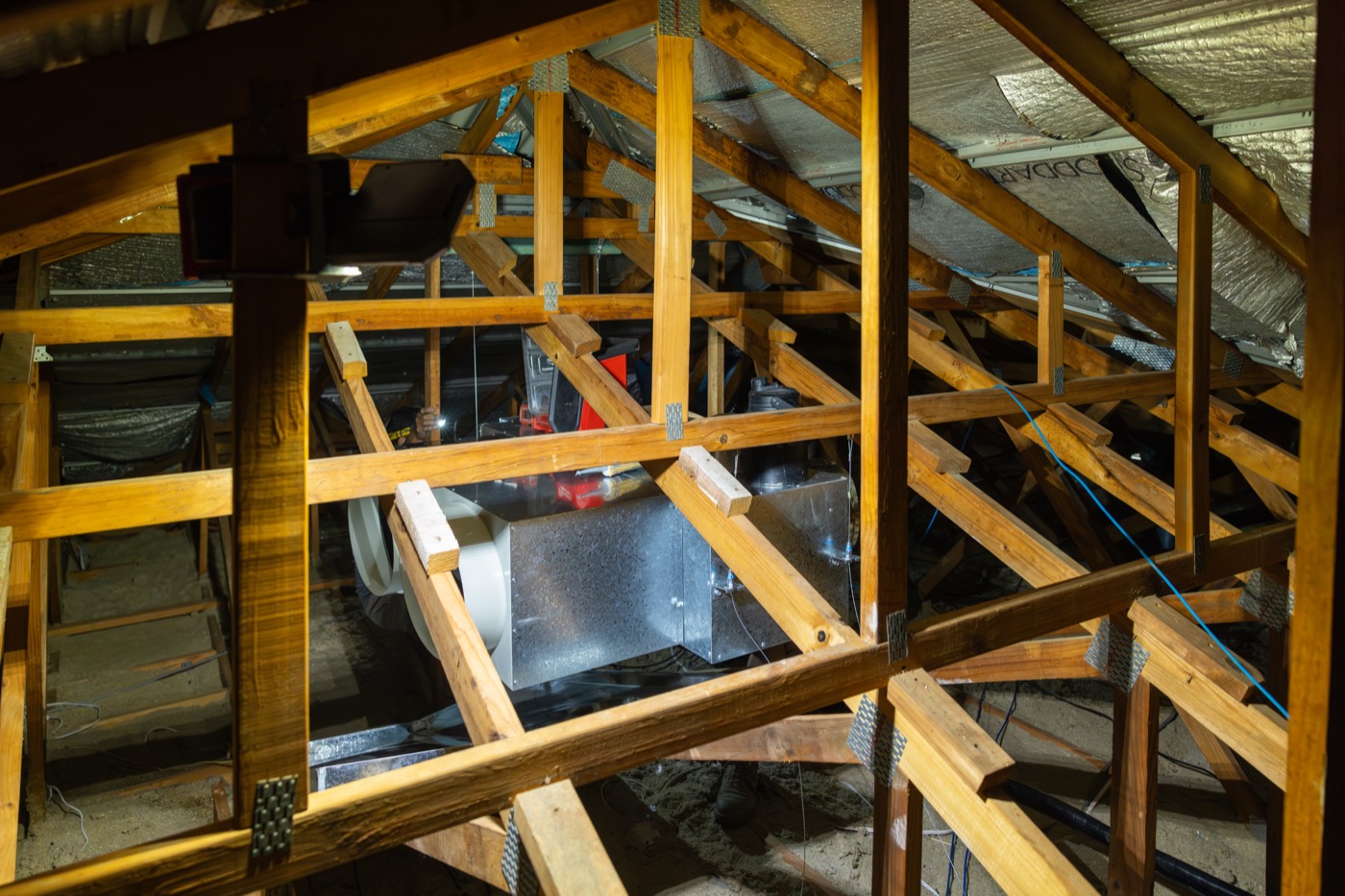 Ducted air conditioning vent installation
